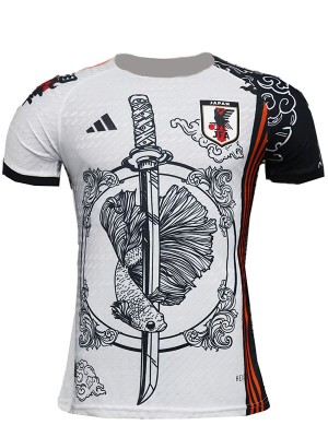 Japan maglia in edizione speciale maglia bianca nera player uniforme da calcio kit da calcio sportivo da uomo 2024-2025